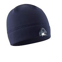 Panther Vision POWERCAP 2.0 Headlamp LED Beanie Cap Ultra-Bright Hands Free LED Lighted Battery Powered Hat – Navy Fleece (HLB-8780)