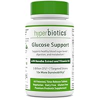Hyperbiotics Glucose Support Tablets | Probiotics for Women, Men, Adults | Encourages Metabolism, Digestive Health | 1 Per Day | 60 Count