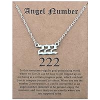 COLORFUL BLING Angel Number Necklace 111 222 333 444 555 666 777 888 999 Necklace Gold silver Stainless Steel Angel Necklace for Women Numerology Jewelry Gifts