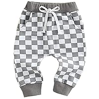 Toddler Baby Boy Girls Active Casual Solid Cotton Hiphop Harem Pants Bottoms Infant Sport Jogger Sweatpants