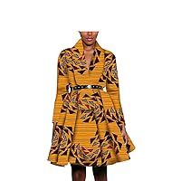 Women Ankara Dresses African Print Jacket Clothing Casual Dashiki Wear Floral