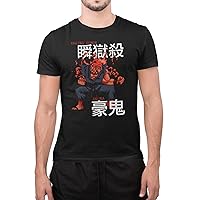 Street Fighter Video Martial Arts Arcade Game Akuma Black Adult T-Shirt Tee