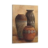 Vintage Poster American Art Pottery Painting Poster Indian Porcelain Art Poster Wall Art Paintings Canvas Wall Decor Home Decor Living Room Decor Aesthetic 12x18inch(30x45cm) Frame-style