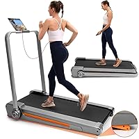 Walking Pad, Walking Pad with Incline, 2 in 1 Foldable Under Desk Treadmill for Home Office, 2.5 HP Portable Walking Treadmill with App Control&LED Display& Remote Control,330 LBS Weight Capacity