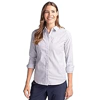 Cutter & Buck Women's Wrinkle Resistant Stretch Long Sleeve Button Down Shirt