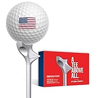 FLIGHTPATH Premium Golf Tees - Durable Plastic Golf Tees Designed to Enhance Golf Shot Distance & Precision - Robotically Tested to Reduce Ball Spin - USGA Approved Golf Equipment
