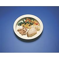 SP Ableware Round-Up Dinner Plate with High Wall - White (745290001)
