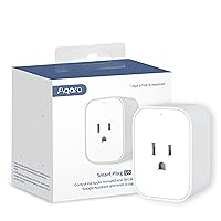 Smart Plug, REQUIRES AQARA HUB, Zigbee, with Energy Monitoring, Overload Protection, Scheduling and Voice Control capabilities, Works with Alexa, Google Assistant, and Apple HomeKit Compatible