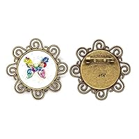 with Floral Patterns Flower Brooch pins Jewelry for Girls, medium