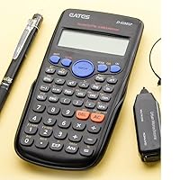 Digital Scientific Calculator 240 Functions 82MS Statistics Mathematics 2Line Display D-82MSP for Student School Undergraduate (Black)