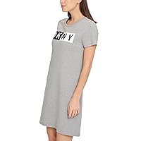 DKNY Women's Essential Logo T-Shirt Dress