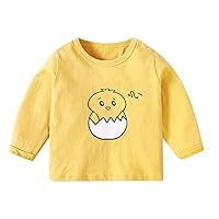 Kids Children Toddler Infant Baby Boys Girls Cartoon Long Sleeve Cotton T Shirt Blouse Tops Outfits Clothes Long