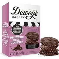 Brownie Crisp Cookie Thins | No Artificial Flavors, Synthetic Colors or Preservatives | Baked in Small Batches | 9oz (Pack of 1)