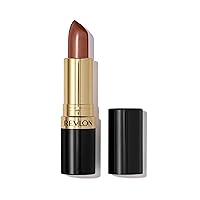 Revlon Super Lustrous Lipstick, High Impact Lipcolor with Moisturizing Creamy Formula, Infused with Vitamin E and Avocado Oil in Nude / Brown Pearl, Coffee Bean (300)