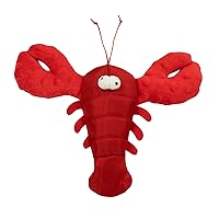 Tough 'N Fun Lobster Squeaky Plush Dog Toy, Chew Guard Technology - Red, Medium