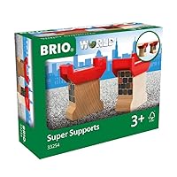 World 33254 - Super Supports - 2 Piece Wooden Railway Set Train Accessory for Kids Ages 3 and Up