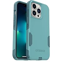 OtterBox iPhone 13 Pro (Only) - Commuter Series Case - Riveting Way (Teal) - Slim & Tough - Pocket-Friendly - with Port Protection - Non-Retail Packaging