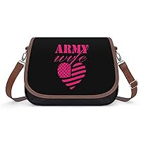 American Army Shoulder Bag for Women Trendy Crossbody Purses Leather Handbag Clutch Tote Bags