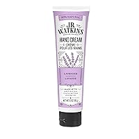 J.R. Watkins Natural Moisturizing Hand Cream, Hydrating Hand Moisturizer with Shea Butter, Cocoa Butter, and Avocado Oil, USA Made and Cruelty Free, 3.3oz, Lavender, (Pack of 4)