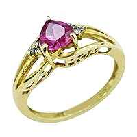 Carillon Amethyst Pear Shape Natural Non-Treated Gemstone 14K White Gold Ring Birthday Jewelry for Women & Men
