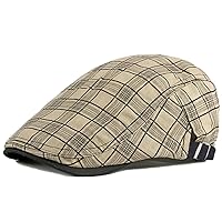 Adjustable Newsboy Hat for Men Flat Cap Ivy Gatsby Cabbie Beret Hat