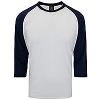 VICTORIOUS Men's Baseball Raglan Tee Shirt 3/4 Sleeves Jersey