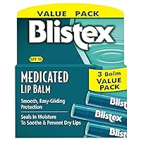 AYR Saline Nasal Gel, with Soothing Aloe, 0.5 Ounce & Blistex Medicated Lip Balm, 0.15 Ounce, 3 Count Prevent Dryness & Chapping Bundle