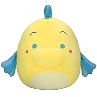 Disney 14-Inch Flounder Plush - Add Flounder to Your Squad, Ultrasoft Stuffed Animal Large Plush Toy, Official Kellytoy Plush