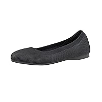 CUSHIONAIRE Women's Tyra Knit Flat with +Memory Foam and Wide Widths Available