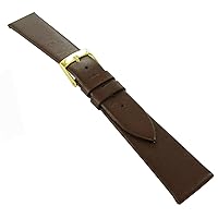 Morellato 16mm Brown Genuine Calfskin Leather Flat Watch Band Regular