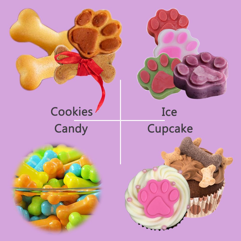 IHUIXINHE Food Grade Silicone Mold, Non-Stick Ice Cube Mold, Jelly, Biscuits, Chocolate, Candy, Cupcake Baking Mould, Muffin pan