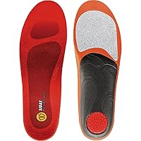 Sidas Unisex Winter 3Feet Insulated Cushioned Skiing Insoles with EVA Pad for Arch Support, Low-Arched Feet, Medium (39-41), Orange