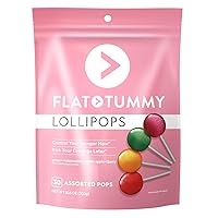 Flat Tummy Lollipops, Pack of 30 – Crush Cravings and Avoid Unwanted Calories - Apple, Grape, Watermelon & Berry – Delicious Low Calorie Diet Candy – Clinically Proven Ingredient