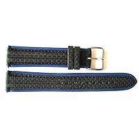 20mm Carbon Fiber and Leather Watch Band Fits Expedition