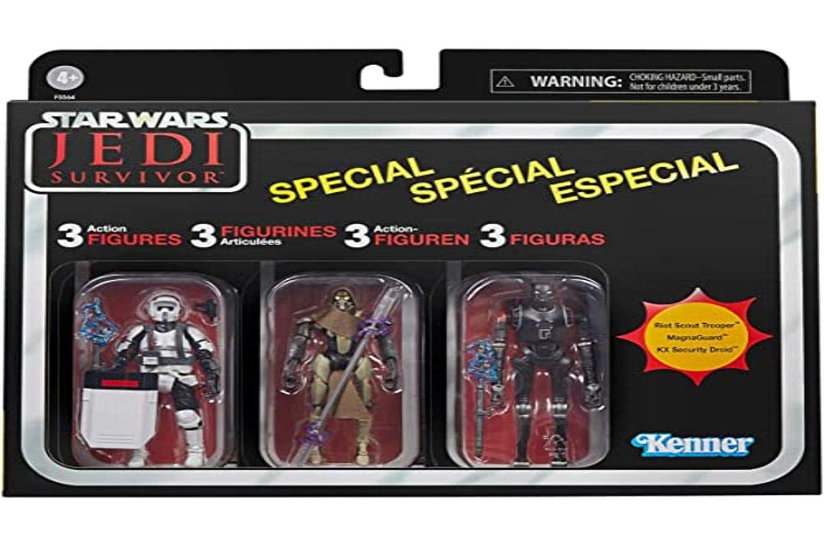 Hasbro Star Wars The Vintage Collection Gaming Greats Jedi: Survivor 3 3/4-Inch Scale Action Figures 3-Pack (F5564)