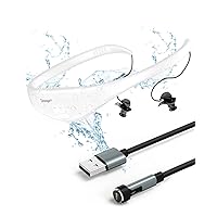 Tayogo Waterproof Mp3 Player for Swimming, IPX8 8GB Swimming Headset, Silicone Coated Waterproof Music Player, 20H Playing time, Underwater Mp3 Player Perfect for Swimming (White)