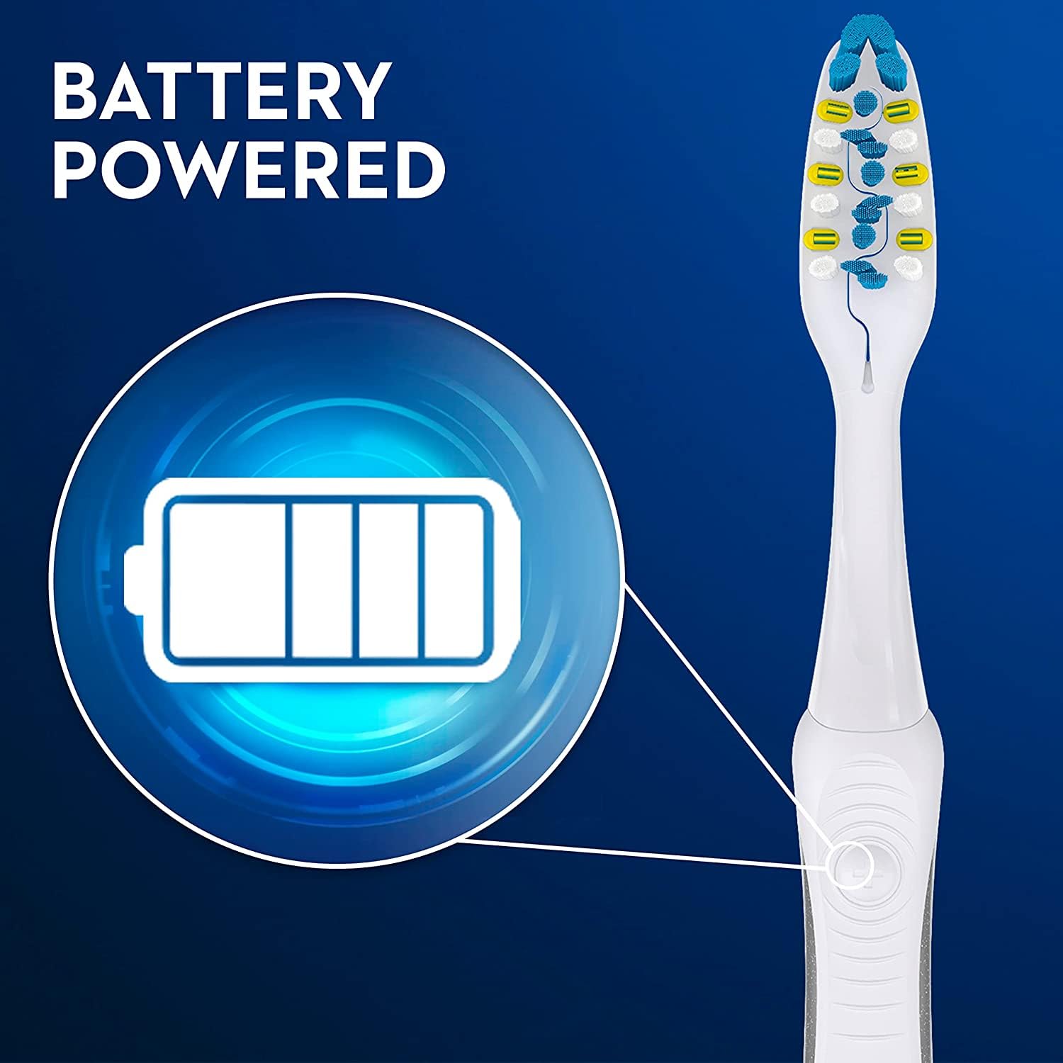 Oral-B Pulsar 3D White Pulsar Battery Toothbrush, Soft, 2 Count (Colors May Vary)