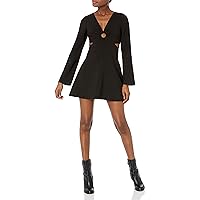 LIKELY Women's Long Sleeve Driscoll Dress, Black, 10