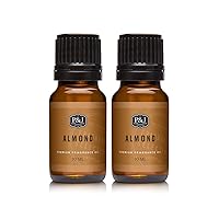 P&J Trading Fragrance Oil | Almond Oil 10ml 2pk - Candle Scents for Candle Making, Freshie Scents, Soap Making Supplies, Diffuser Oil Scents