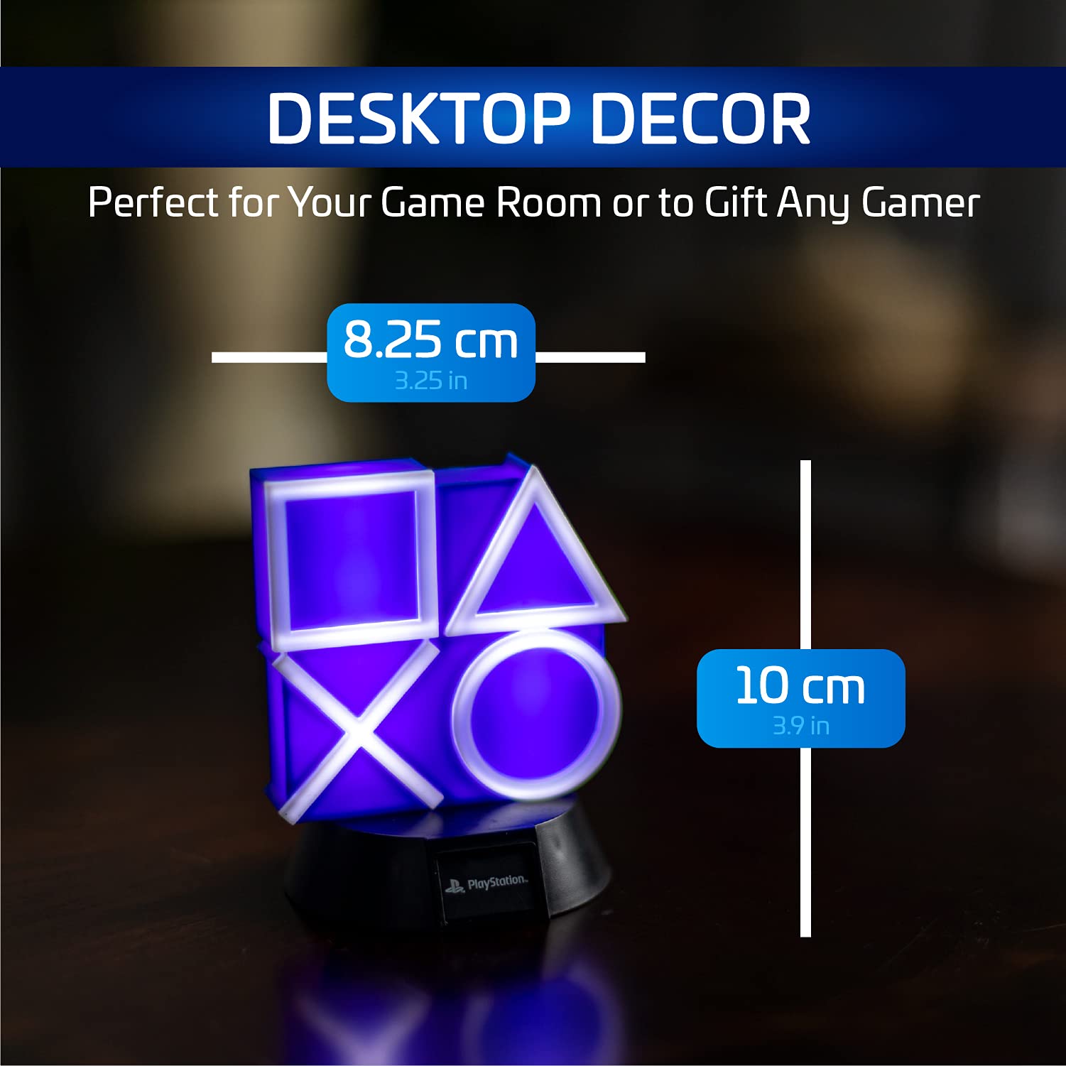 Paladone Playstation 5 Icon Light Gaming Home Décor Merchandise Blue, PP7929PS