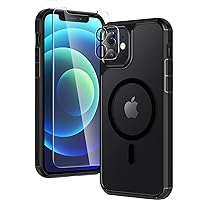 TAURI Magnetic for iPhone 12 Case for iPhone 12 Pro Case - Black