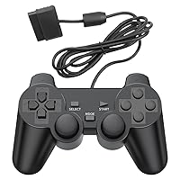 Funcilit PS2 Game Wired Controller,GamePal for Sony PlayStation 2 (black 2)