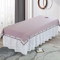 Beauty bed cover,Massage table cover, Pure Color Massage Table Pads Anti-slip Beauty Body Spa Massage Bed Cover Washable Beauty Sheets For-I 47x87inch(120x220cm ( Color : G , Size : 35x87inch(90x220cm