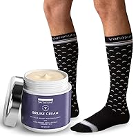 Bruise Cream Plus Venosure Compression Socks (L/XL Black Carat)