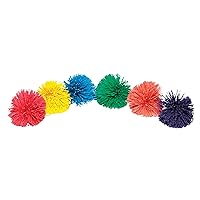Sportime 1449451 Rub-R-String Ball Set, 9 cm, Assorted Color (Pack of 6)