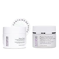 NassifMD Facial Radiance Pads and Pure Hydration Rejuvenating Night Cream Bundle