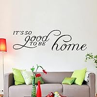 Wall Decals for Living Room, Family Wall Stickers, (Easy to Apply), Wall Decor Vinyl Art Quotes Positive Poster Home Saying Kitchen Bathroom Dining Room Word Sign, It's So Good to be Home 35