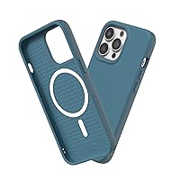 RhinoShield SolidSuit Case Compatible with Magsafe for [iPhone 13 Pro] | Shock Absorbent Slim Design Protective Cover with Premium Matte Finish 3.5M / 11ft Drop Protection - Ocean Blue