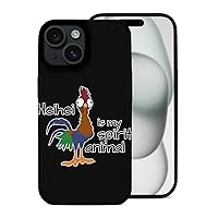 Rooster HEI HEI Spirit Animal Soft Case Anti-Scratch Case Fiber Skin Upgraded Version Compatible with iPhone 15