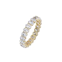 Amazon Essentials 14K Gold Plated Cubic Zirconia Stackable Statement Ring